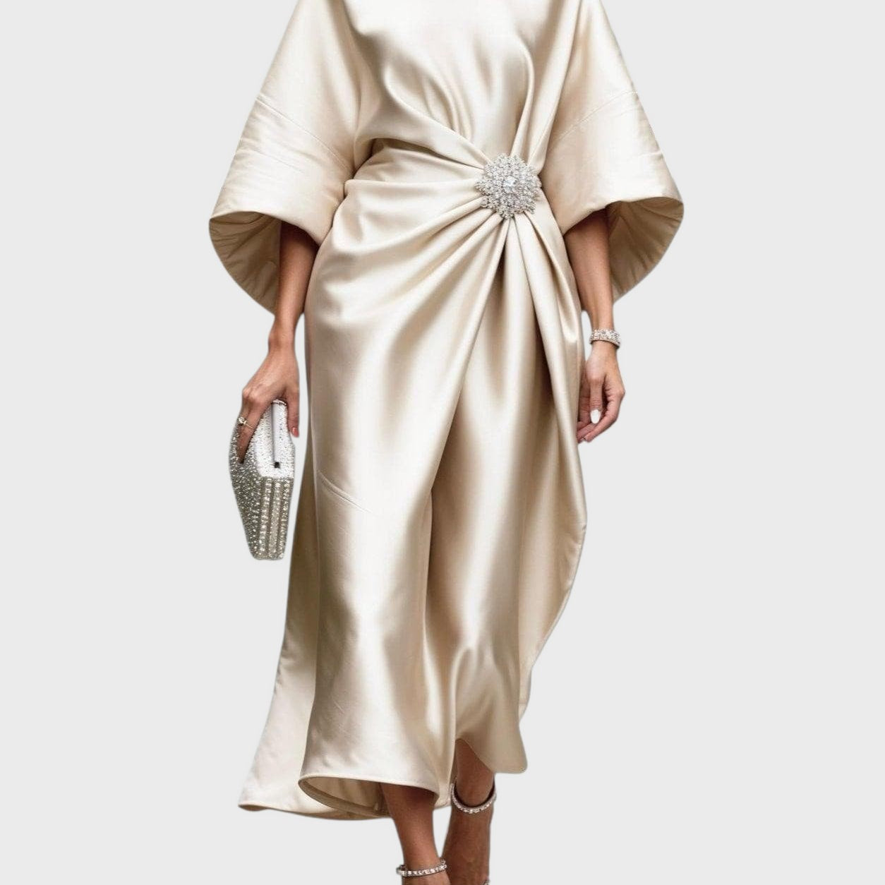 Lona™ Elegant Long Satin Dress