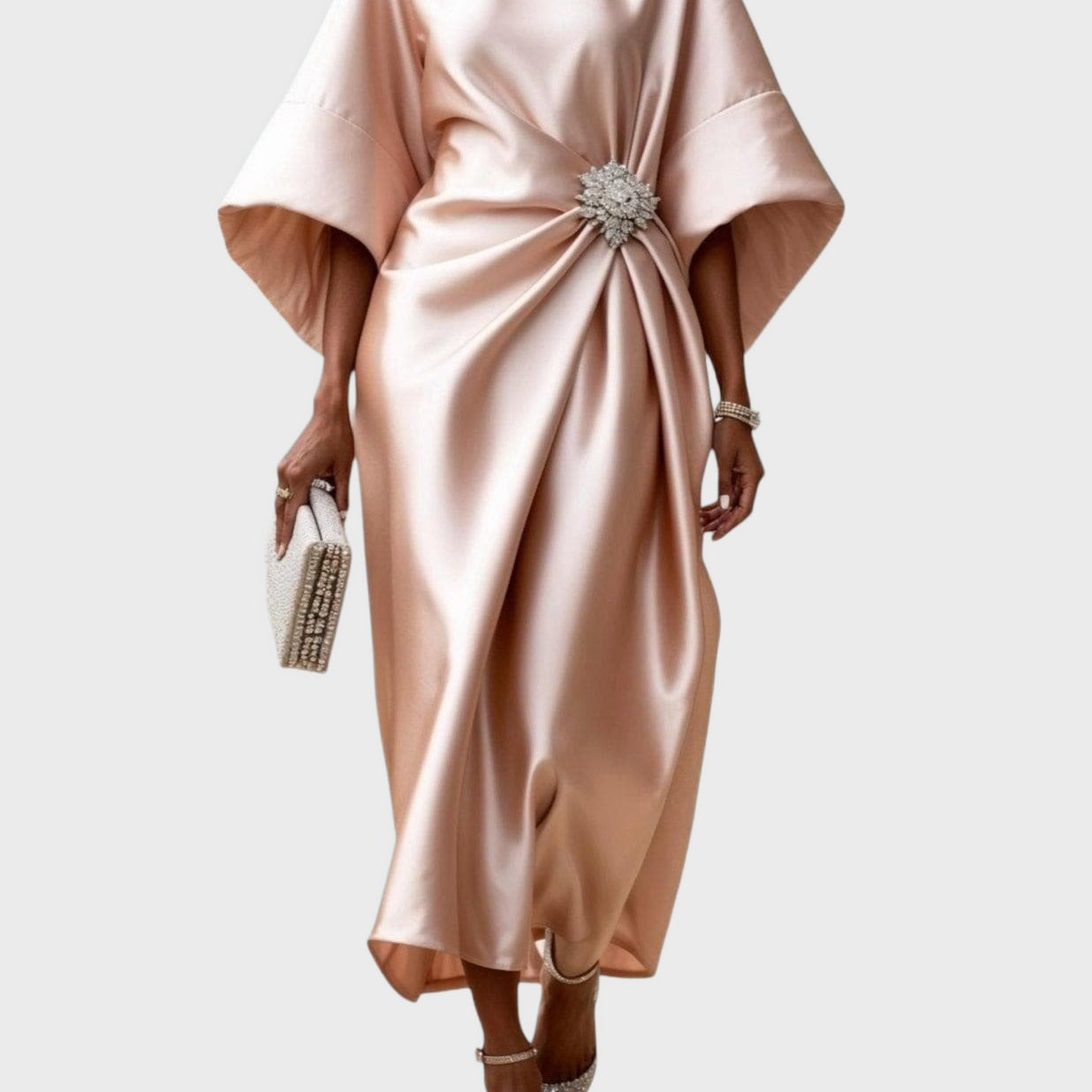 Lona™ Elegant Long Satin Dress