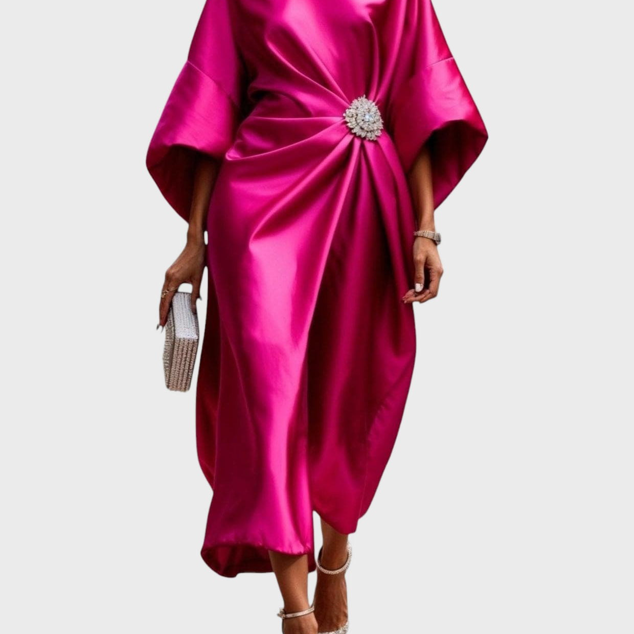Lona™ Elegant Long Satin Dress