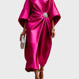 Lona™ Elegant Long Satin Dress