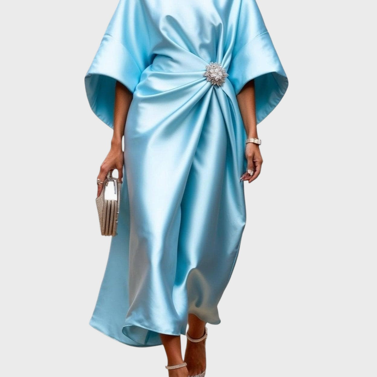 Lona™ Elegant Long Satin Dress