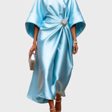 Lona™ Elegant Long Satin Dress