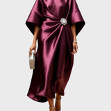 Lona™ Elegant Long Satin Dress