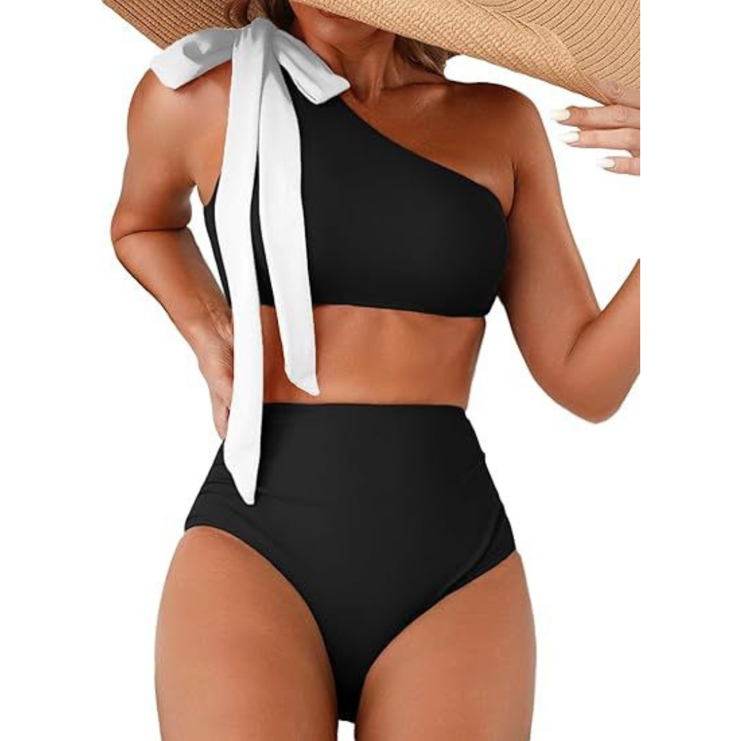 "Marit | Visoki Struk Bikini s Jednim Rame" can be rewritten as "Marit | Bikini s Visokim Strukom i Jednim Rame".