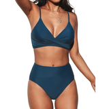 Jodi | Visoki Bikini s V-izrezom i Igraćim Detaljima