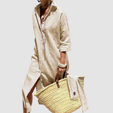 Nichole™ Elegantna Prugasta Ljetna Haljina" can be rewritten as "Nichole™ Stylish Striped Summer Dress.
