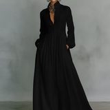 Patchwork Lanena Maxi Haljina s Ovratnikom