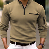 Gusteous moška polo majica z dolgimi rokavi" can be rewritten as "Gusteous Men's Long Sleeve Polo Shirt.