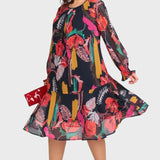 Florinda™ Elegant Floral Dress