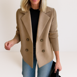 Marta™ | Elegantan Kaput S Pletenim Rukavima