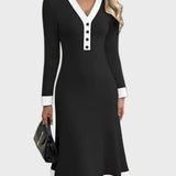 Kaylin™ Chic Long-Sleeve Dress