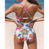 Britt | Bohemian Swimsuit with Deep V-Neck