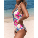 Britt | Bohemian Swimsuit with Deep V-Neck