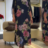 KATARINA ZAGREB | Elegantna Haljina od Lagane Tkanine s Cvjetnim Uzorkom