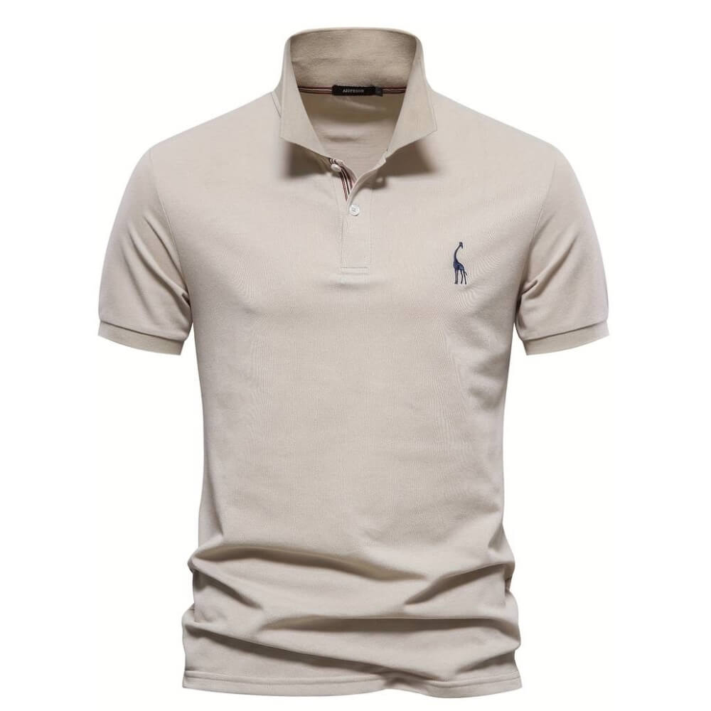 Simon™ | Elegantne lühikeste varrukatega polo T-särk meestele