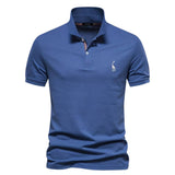 Simon™ | Elegantne lühikeste varrukatega polo T-särk meestele