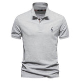 Simon™ | Elegantne lühikeste varrukatega polo T-särk meestele