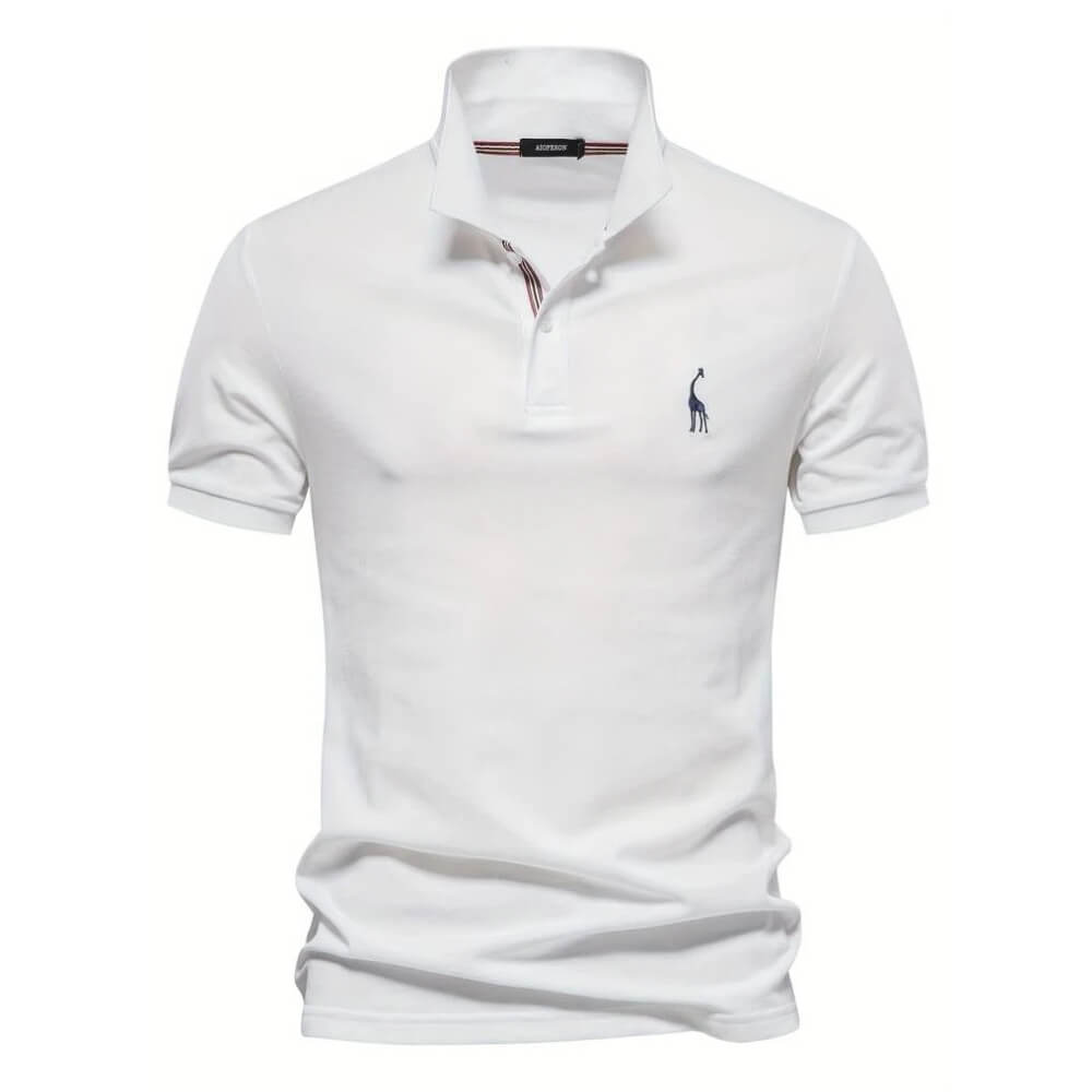 Simon™ | Elegantne lühikeste varrukatega polo T-särk meestele
