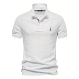 Simon™ | Elegantne lühikeste varrukatega polo T-särk meestele