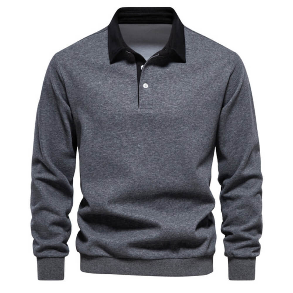 Emil™ | Elegant Long Sleeve Polo Shirt for Men