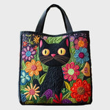 Quilted Bag - Enchanted Black Cat