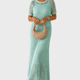 Bethany™ Cut-Out Duga Maxi Haljina + Besplatna Unutarnja Haljina"