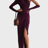 Rhianna™ Elegant Maxi Dress with Sleeves