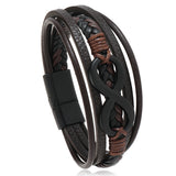 Infinity - Usnjena Zapestnica" can be rewritten as "Infinity - Leather Bracelet.