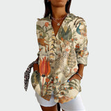 Stylish bluza s cvjetnim uzorkom