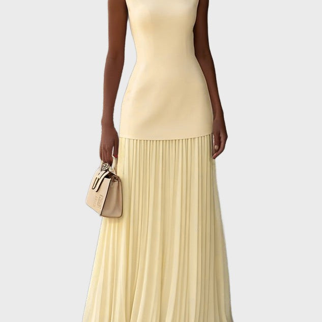 Shania™ Plisirana Maxi Haljina