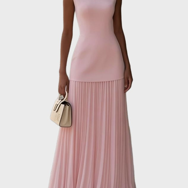Shania™ Plisirana Maxi Haljina