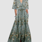 Olyvia™ Elegant Long Floral Dress