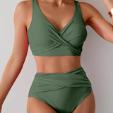 Jasmijn | Bikini s visokim strukom i twist detaljem