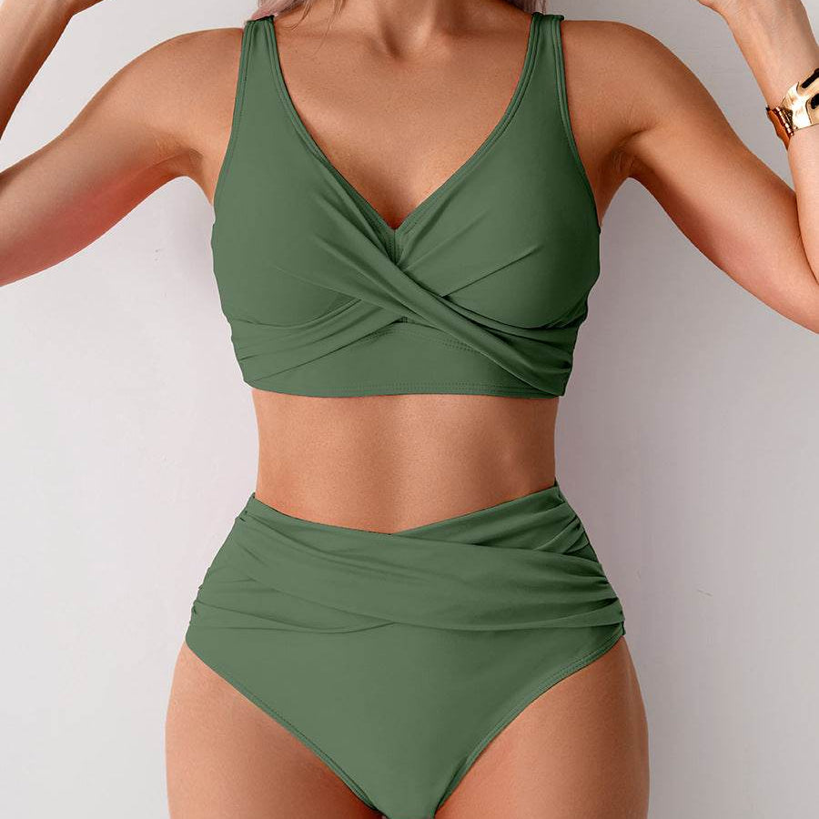 Jasmijn | Bikini s visokim strukom i twist detaljem