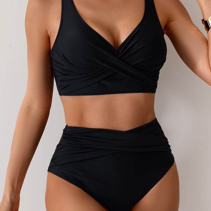 Jasmijn | Bikini s visokim strukom i twist detaljem