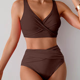Jasmijn | Bikini s visokim strukom i twist detaljem