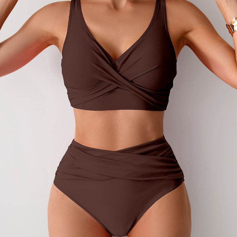 Jasmijn | Bikini s visokim strukom i twist detaljem