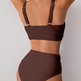 Jasmijn | Bikini s visokim strukom i twist detaljem