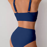 Jasmijn | Bikini s visokim strukom i twist detaljem