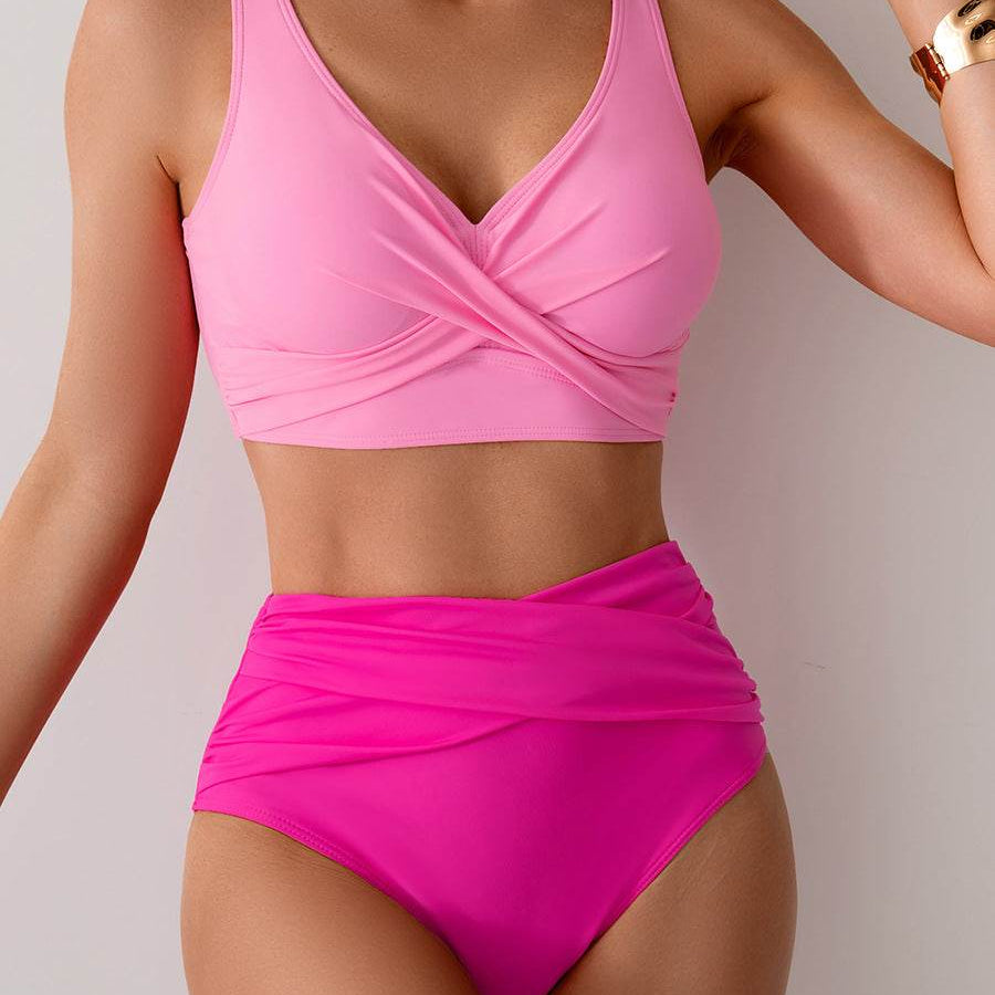 Jasmijn | Bikini s visokim strukom i twist detaljem