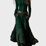 Izabella™ Suede Maxi Dress + Free Belt