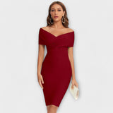 Lara| Elegantična mini haljina s V izrezom