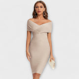 Lara| Elegantična mini haljina s V izrezom