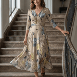 Celine | Midi Haljina s Dugmadi i Ovratnikom