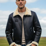 Dorian™ | L’Aviateur: Kožna jakna s krznenim detaljima