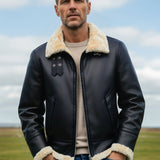 Dorian™ | L’Aviateur: Kožna jakna s krznenim detaljima