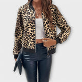 Raquel - Elegantni Model Jakne s Leopardskim Uzorkom