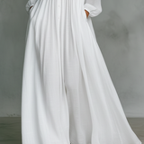 Patchwork Lanena Maxi Haljina s Ovratnikom