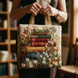 Floral Pattern Quilted Artisan Bag