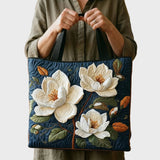 Umjetnička Quilted Torba - Nježna Magnolia